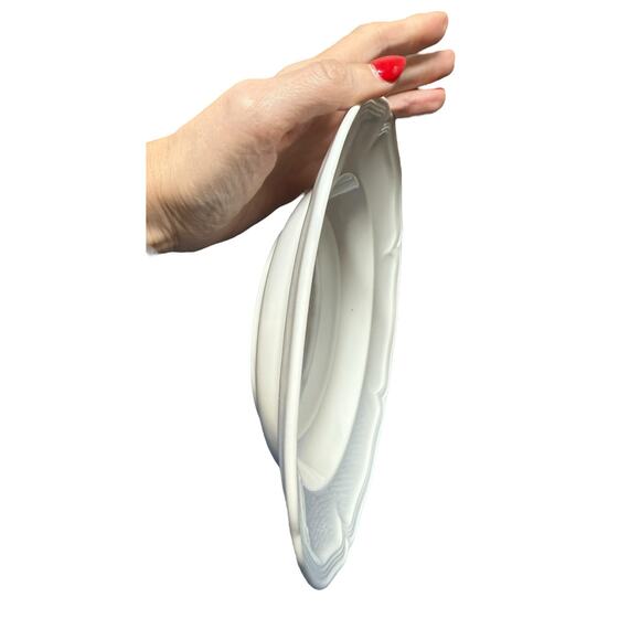 Villeroy & Boch Manior 9" Rim‎ Soup Dessert Cereal Bowl White Premium Porcelain - Picture 5 of 6